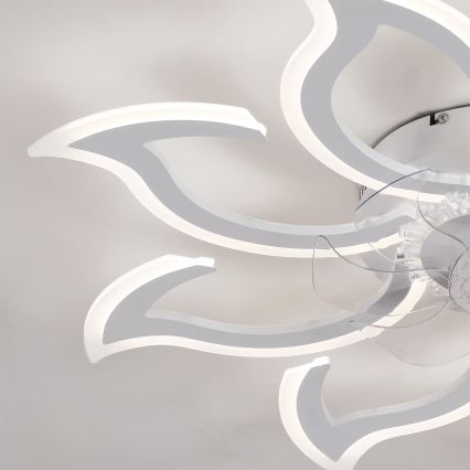 Brilagi - dimbare LED-plafondventilator LED/44W/230V 3000-6500K Ø 90 cm wit + afstandsbediening