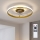 Brilagi - Dimbare LED-plafondventilator 66W/230V 3000-6500K Ø 55 cm wit/goud + afstandsbediening