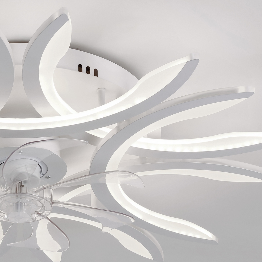 Brilagi - LED dimbare plafondventilator LED/70W/230V 3000-6500K diam. 76 cm wit + afstandsbediening