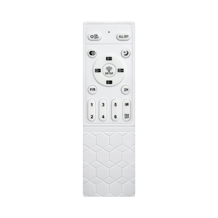 Brilagi - Dimbare LED-plafondventilator LED/34W/230V 3000-6500K Ø 132 cm zwart/bruin + afstandsbediening