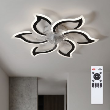Brilagi - Dimbare LED-plafondventilator LED/34W/230V 3000-6500K Ø 83 cm zwart + afstandsbediening