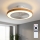 Brilagi - Dimbare LED-plafondventilator LED/38W/230V 3000-6500K Ø 50 cm wit/bruin + afstandsbediening