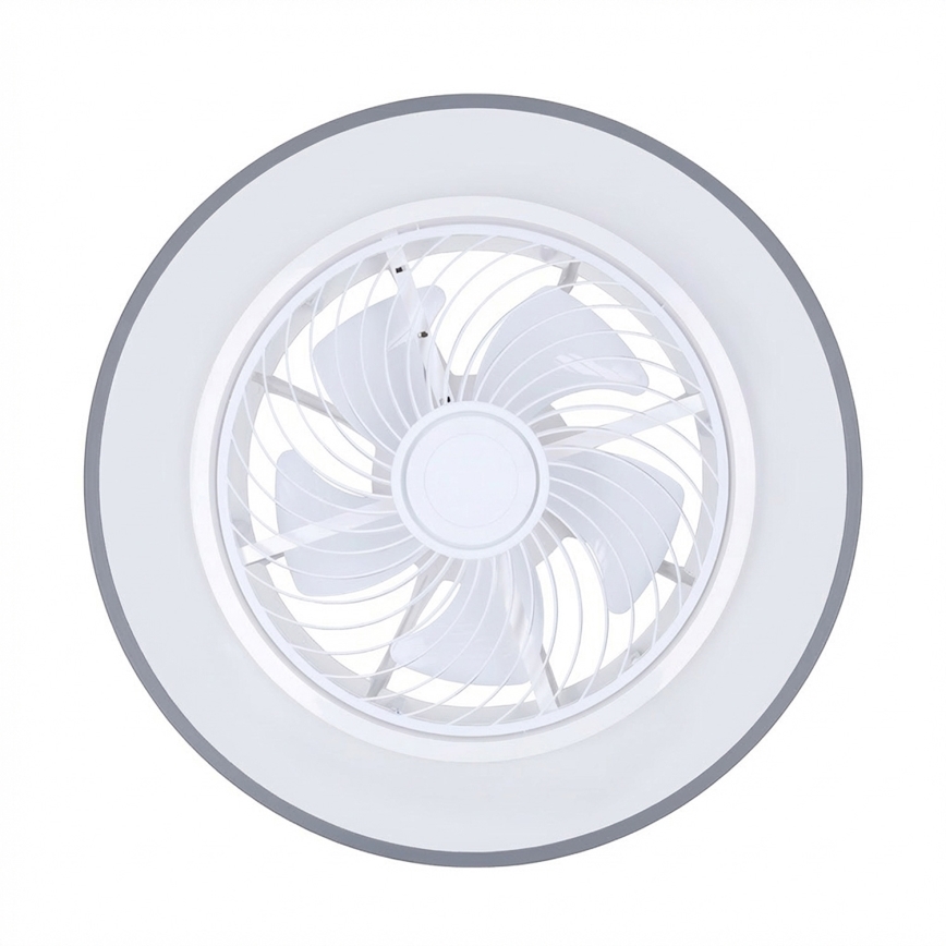 Brilagi - LED-dimbare plafondlamp met ventilator LED/38W/230V 3000-6500K 3000-6500K Ø 50 cm grijs + afstandsbediening