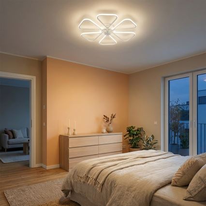 Brilagi - LED-dimbare plafondventilator LED/38W/230V 3000-6500K Ø 76 cm wit + afstandsbediening