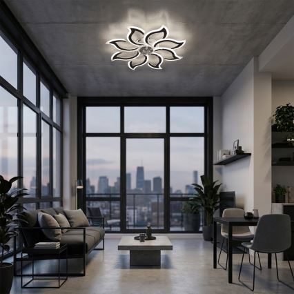 Brilagi - Dimbare LED-plafondventilator LED/44W/230V 3000-6500K Ø 90 cm zwart + afstandsbediening