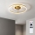 Brilagi - Dimbare LED-plafondventilator LED/66W/230V 3000-6500K Ø 55 cm wit/goud + afstandsbediening