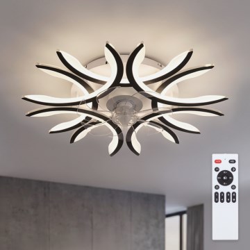 Brilagi - Dimbare LED-plafondventilator LED/70W/230V Ø 76 cm zwart + afstandsbediening