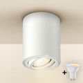 Brilagi - dimbare LED RGBW spot MIA 1xGU10/4,8W/230V 3000K 100x80 mm wit + afstandsbediening