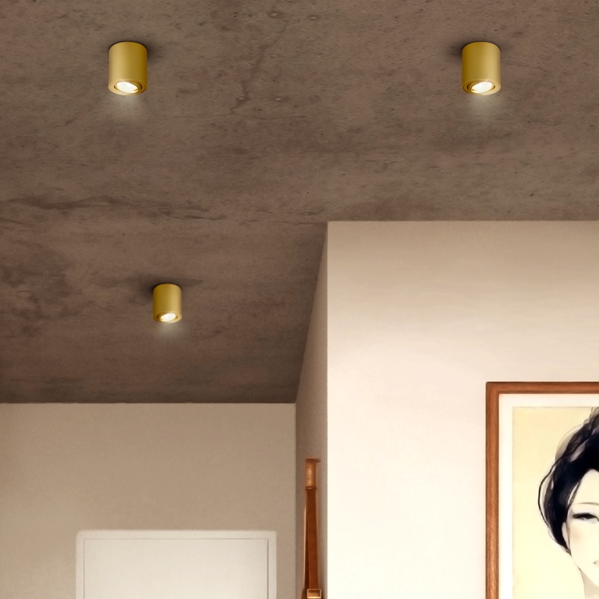Brilagi - LED RGBW dimbare spot MIA 1xGU10/6W/230V 3000K 84x80 mm goud + afstandsbediening