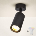 Brilagi - Dimbare LED RGBW spot SELE 1xGU10/4,8W/230V 3000K zwart + afstandsbediening