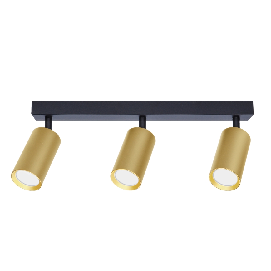 Brilagi - Dimbare LED RGBW spot SELE GOLDEN 3xGU10/6W/230V 3000K zwart/goud + afstandsbediening