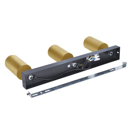 Brilagi - Dimbare LED RGBW spot SELE GOLDEN 3xGU10/6W/230V 3000K zwart/goud + afstandsbediening