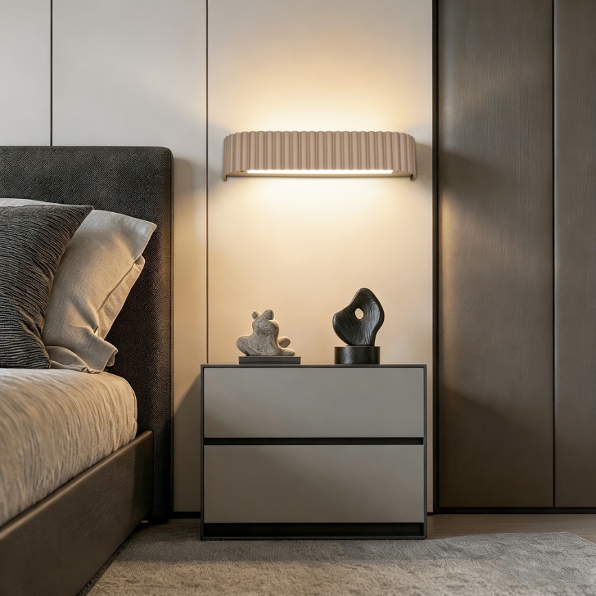 BRILAGI - LED dimbare wandlamp FALCON MODERN LED/14W/230V 3000-6000K 40 cm beige + afstandsbediening