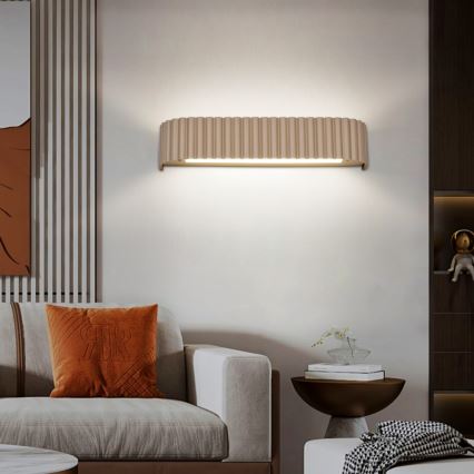 BRILAGI - LED dimbare wandlamp FALCON MODERN LED/14W/230V 3000-6000K 40 cm beige + afstandsbediening