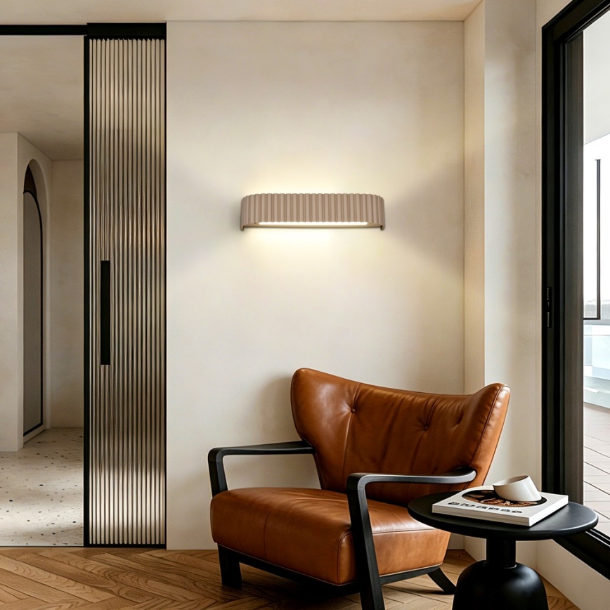 BRILAGI - LED dimbare wandlamp FALCON MODERN LED/14W/230V 3000-6000K 40 cm beige + afstandsbediening