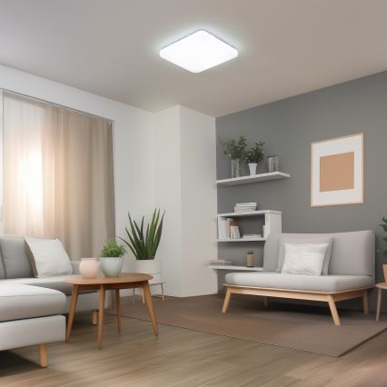Brilagi - Dimbare SMART LED-plafondlamp LED/36W/230V 53x53 cm 3000-6000K Wi-Fi Tuya Beacon + afstandsbediening