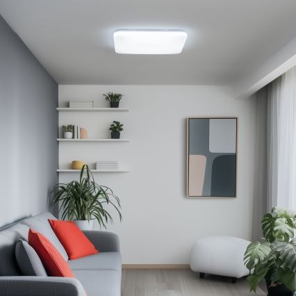 Brilagi - Dimbare SMART LED-plafondlamp LED/36W/230V 53x53 cm 3000-6000K Wi-Fi Tuya Beacon + afstandsbediening