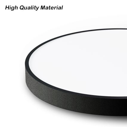 Brilagi - LED dimbare plafondlamp POOL SMART LED/100W/230V 3000-6000K Ø 80 cm Wi-Fi Tuya zwart + afstandsbediening