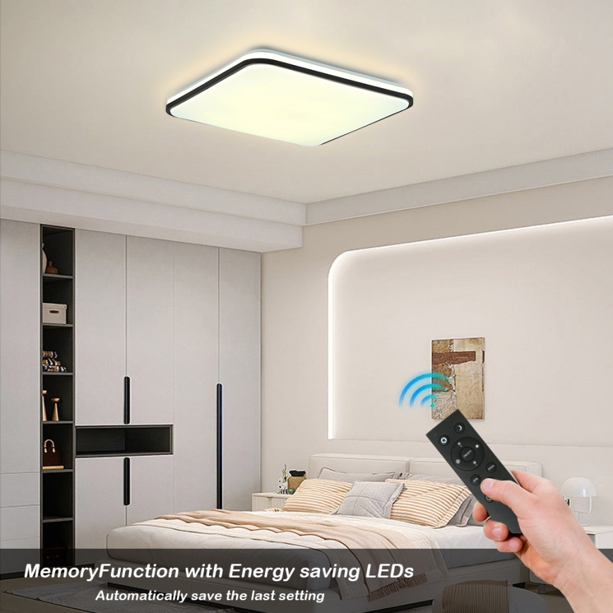 Brilagi - Dimbare SMART LED-plafondlamp LED/36W/230V 53x53 cm 3000-6000K Wi-Fi Tuya Beacon + afstandsbediening