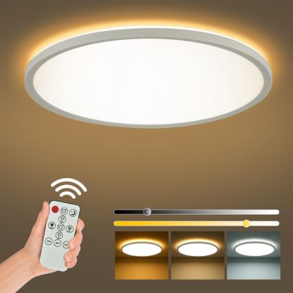 Brilagi - LED dimbare plafondlamp ULTRA SLIM 24W/230V 2700-6500K Ø 42 cm wit + afstandsbediening