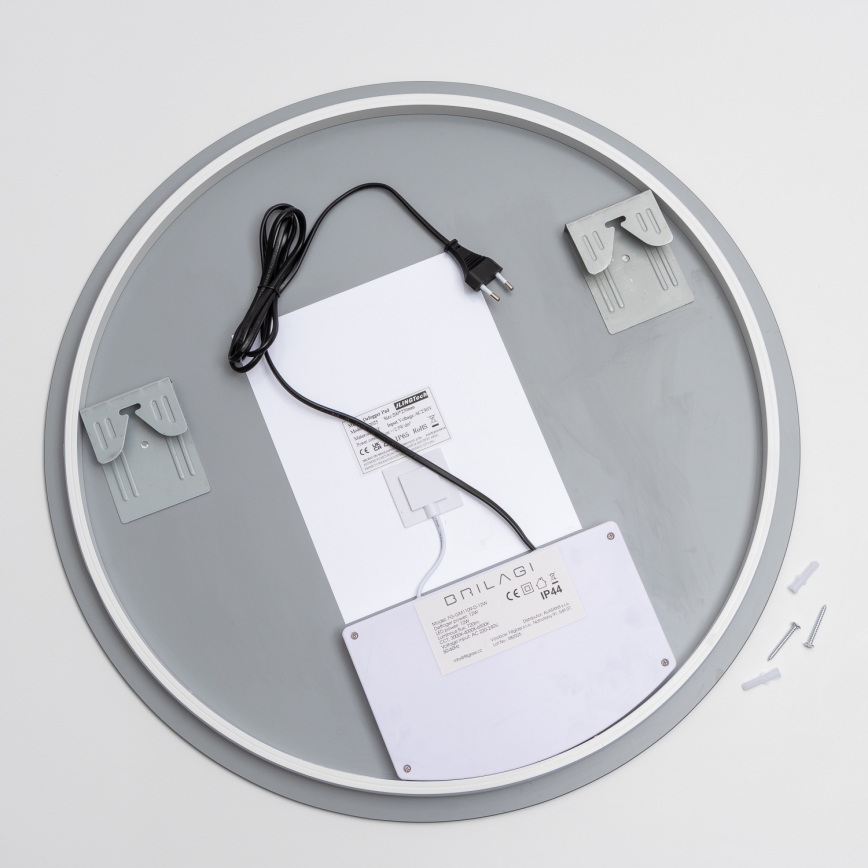 Brilagi - Verwarmde LED-badkamerspiegel DEMI ECO LED/12W/230V Ø 60 cm IP44 CRI 90 dimbaar + CCT