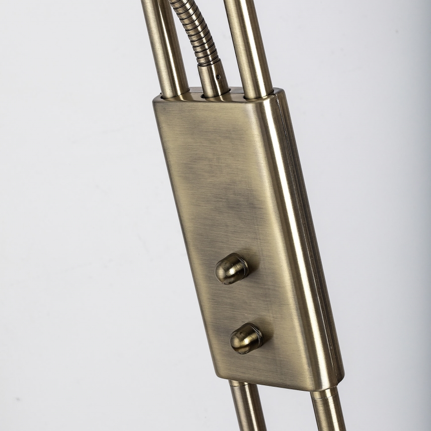 Brilagi - Dimbare vloerlamp SCARLETT 1xR7s/230W/230V + 1xG9/40W bronskleurig