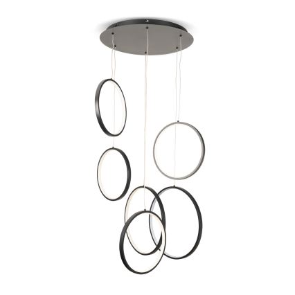 BRILAGI - ECHO LED-hanglamp met kabel, 80W, 230V, 4000K, Ø 50 cm, zwart