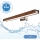 Brilagi - Éclairage de miroir salle de bain WOODY MIRROR LED/12W/230V 60 cm IP44 chêne cerise/chrome brillant
