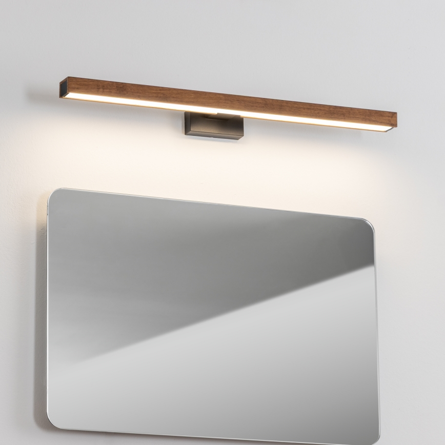 Brilagi - Éclairage de miroir salle de bain WOODY MIRROR LED/12W/230V 60 cm IP44 chêne cerise/noir