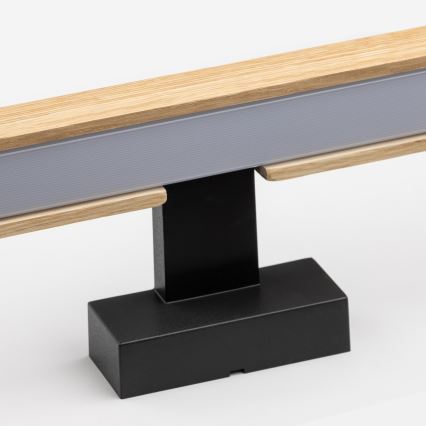 Brilagi - Éclairage de miroir salle de bain WOODY MIRROR LED/8W/230V 40 cm IP44 chêne/noir