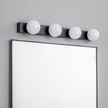 Brilagi - Éclairage LED pour miroir de salle de bains HOLLYWOOD 4xLED/3W/230V 53 cm IP44 noir