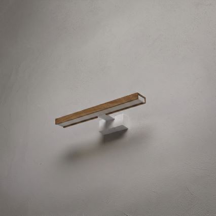 Brilagi - Éclairage LED 3-en-1 pour miroir de salle de bains WOODY MIRROR LED/8W/230V 40 cm IP44 blanc/chêne