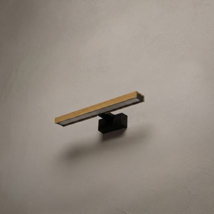 Brilagi - Éclairage LED 3 en 1 pour miroir de salle de bains WOODY MIRROR LED/8W/230V IP44 noir/chêne