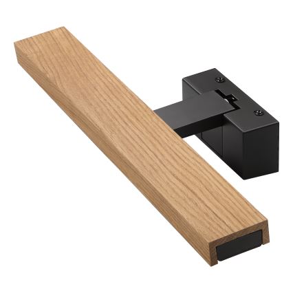 Brilagi - Éclairage LED 3 en 1 pour miroir de salle de bains WOODY MIRROR LED/8W/230V IP44 noir/chêne