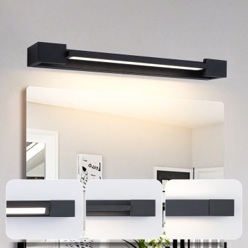 Brilagi - Éclairage LED pour miroir de salle de bains AQUA LINE LED/12W/230V 45 cm IP44 noir IRC 90