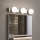 Brilagi - Éclairage LED pour miroir de salle de bains HOLLYWOOD 3xLED/3W/230V 39 cm IP44 chrome brillant