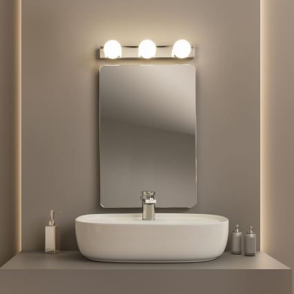 Brilagi - Éclairage LED pour miroir de salle de bains HOLLYWOOD 3xLED/3W/230V 39 cm IP44 chrome brillant
