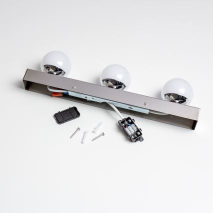 Brilagi - Éclairage LED pour miroir de salle de bains HOLLYWOOD 3xLED/3W/230V 39 cm IP44 chrome brillant