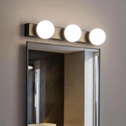 Brilagi - Éclairage LED pour miroir de salle de bains HOLLYWOOD 3xLED/3W/230V 39 cm IP44 noir