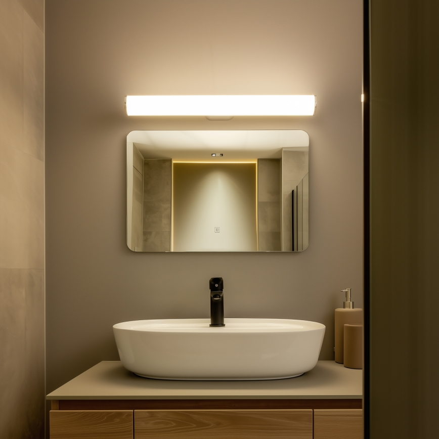 Brilagi - Éclairage LED pour miroir de salle de bains TUBE LED/15W/230V 3000/4000/6500K IP44 chrome brillant