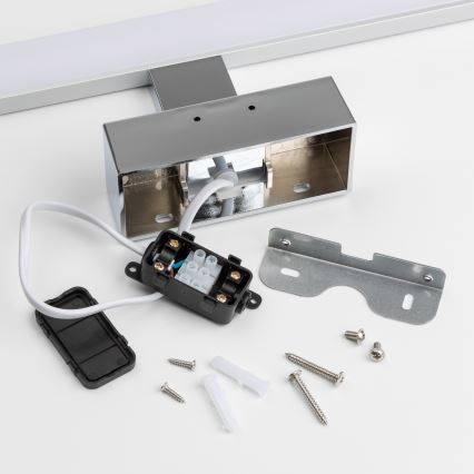 Brilagi - Éclairage LED 3 en 1 pour miroir de salle de bains VESTRA LED/15W/230V 80 cm IP44 chrome brillant