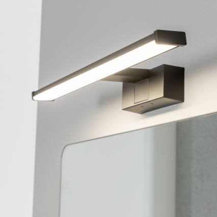 Brilagi - Éclairage LED 3-en-1 pour miroir de salle de bain VESTRA, 8W/230V, 40 cm, IP44, noir