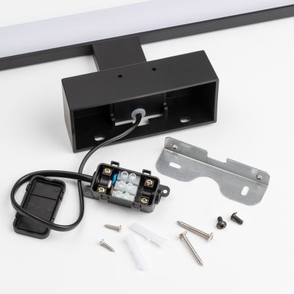 Brilagi - Éclairage LED 3-en-1 pour miroir de salle de bain VESTRA, 8W/230V, 40 cm, IP44, noir