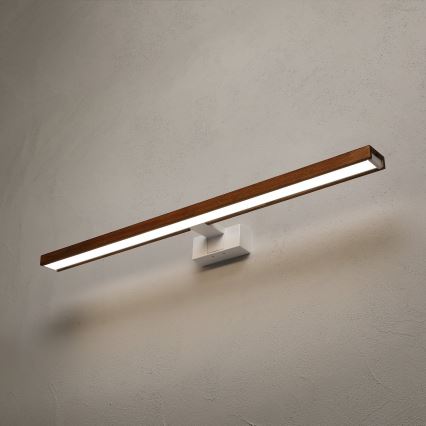 Brilagi - Éclairage LED pour miroir de salle de bains WOODY MIRROR 3 en 1 LED/15W/230V 80 cm IP44 blanc/chêne-cerisier