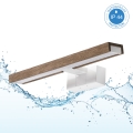 Brilagi - Éclairage LED pour miroir de salle de bains WOODY MIRROR 3-en-1 LED/8W/230V 40 cm IP44 blanc/chêne