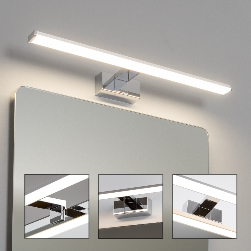 Brilagi - Éclairage miroir LED 3-en-1 pour salle de bains VESTRA LED/12W/230V 60 cm IP44 chrome brillant