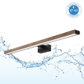 Brilagi - Éclairage miroir LED 3 en 1 WOODY MIRROR LED/15W/230V 80 cm IP44 noir/chêne-noix