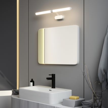 Brilagi - Éclairage miroir 2-en-1 pour salle de bains TUBEO LED/8W/230V 60 cm IP44 blanc