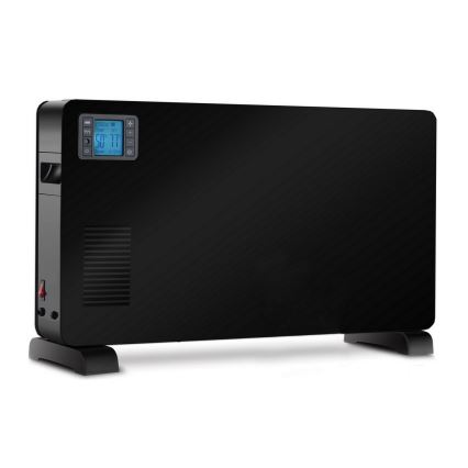 Brilagi - Elektrische convectorkachel 1000/1300/2300W LCD/timer/TURBO/thermostaat zwart + AB