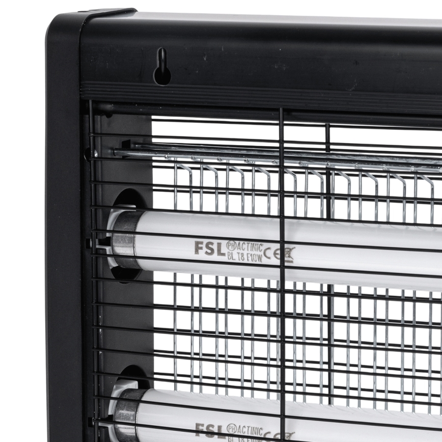 Brilagi - Elektrische insectenval 2×18 W UV-lampen, 230 V, 100 m², zwart